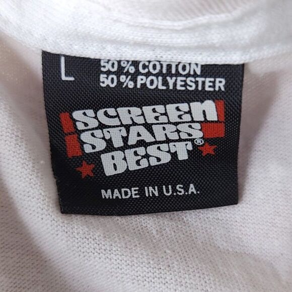 Texas Shark Patrol T Shirt Vintage 90s Shark Attack Made In USA Mens Size Medium - Picture 5 of 6